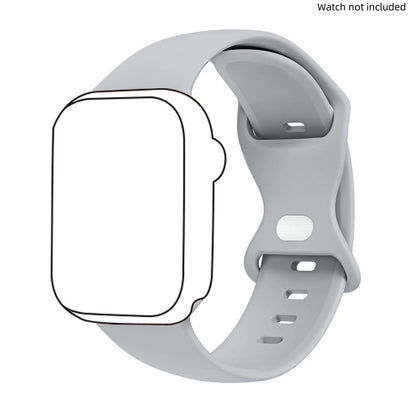 Adjustable Waterproof Silicone Watch Band (Band Only), Soft & Comfortable Wristband for Apple Watch, Smartwatch Accessories, Watch Straps