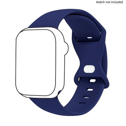 Adjustable Waterproof Silicone Watch Band (Band Only), Soft & Comfortable Wristband for Apple Watch, Smartwatch Accessories, Watch Straps