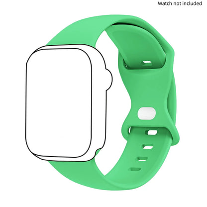 Adjustable Waterproof Silicone Watch Band (Band Only), Soft & Comfortable Wristband for Apple Watch, Smartwatch Accessories, Watch Straps