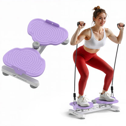 Merach Waist Twist Machine Toned Abs Waist Twister Can Stand with Feet Apart Double Non-Slip No Noise Use Exercise Equipment Abdominal Roller Workout