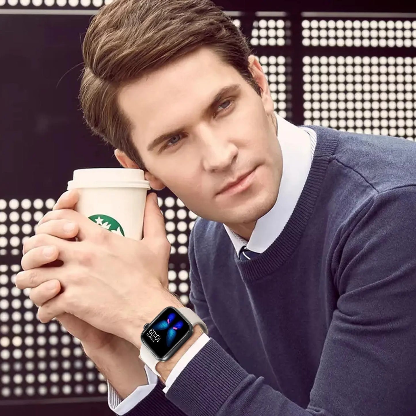 Adjustable Waterproof Silicone Watch Band (Band Only), Soft & Comfortable Wristband for Apple Watch, Smartwatch Accessories, Watch Straps