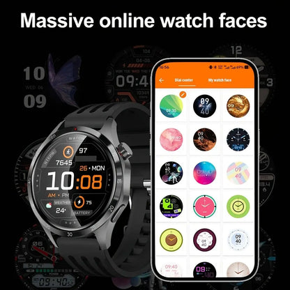 Smartwatch Metal Body Silicone Strap Multiple Watch Faces Wireless Communication Sms Reminder Sports Modes Magnetic USB Charging Digital Smart Watches