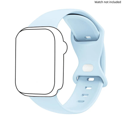 Adjustable Waterproof Silicone Watch Band (Band Only), Soft & Comfortable Wristband for Apple Watch, Smartwatch Accessories, Watch Straps