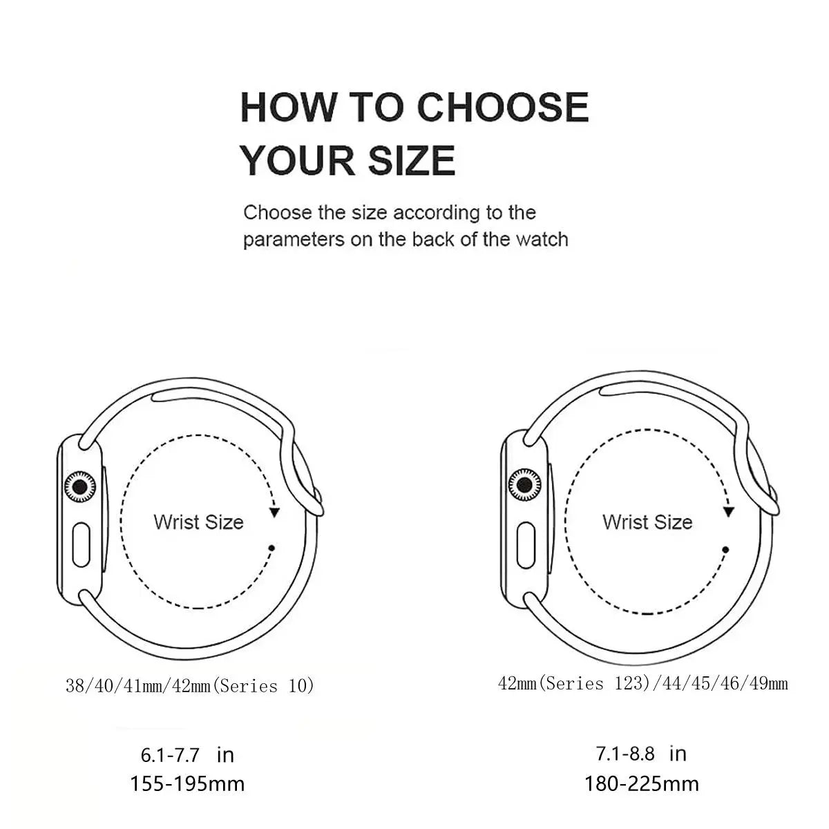 Adjustable Waterproof Silicone Watch Band (Band Only), Soft & Comfortable Wristband for Apple Watch, Smartwatch Accessories, Watch Straps