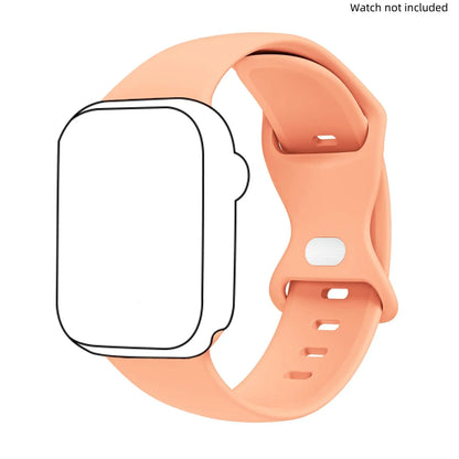 Adjustable Waterproof Silicone Watch Band (Band Only), Soft & Comfortable Wristband for Apple Watch, Smartwatch Accessories, Watch Straps