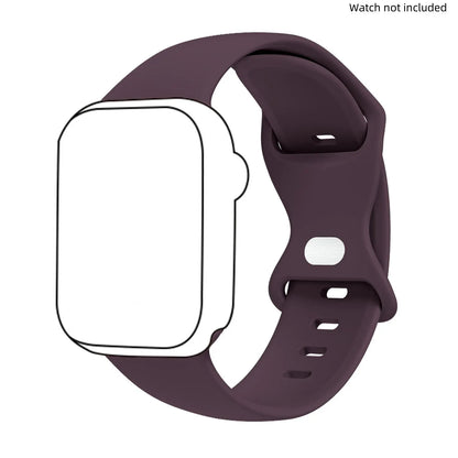 Adjustable Waterproof Silicone Watch Band (Band Only), Soft & Comfortable Wristband for Apple Watch, Smartwatch Accessories, Watch Straps