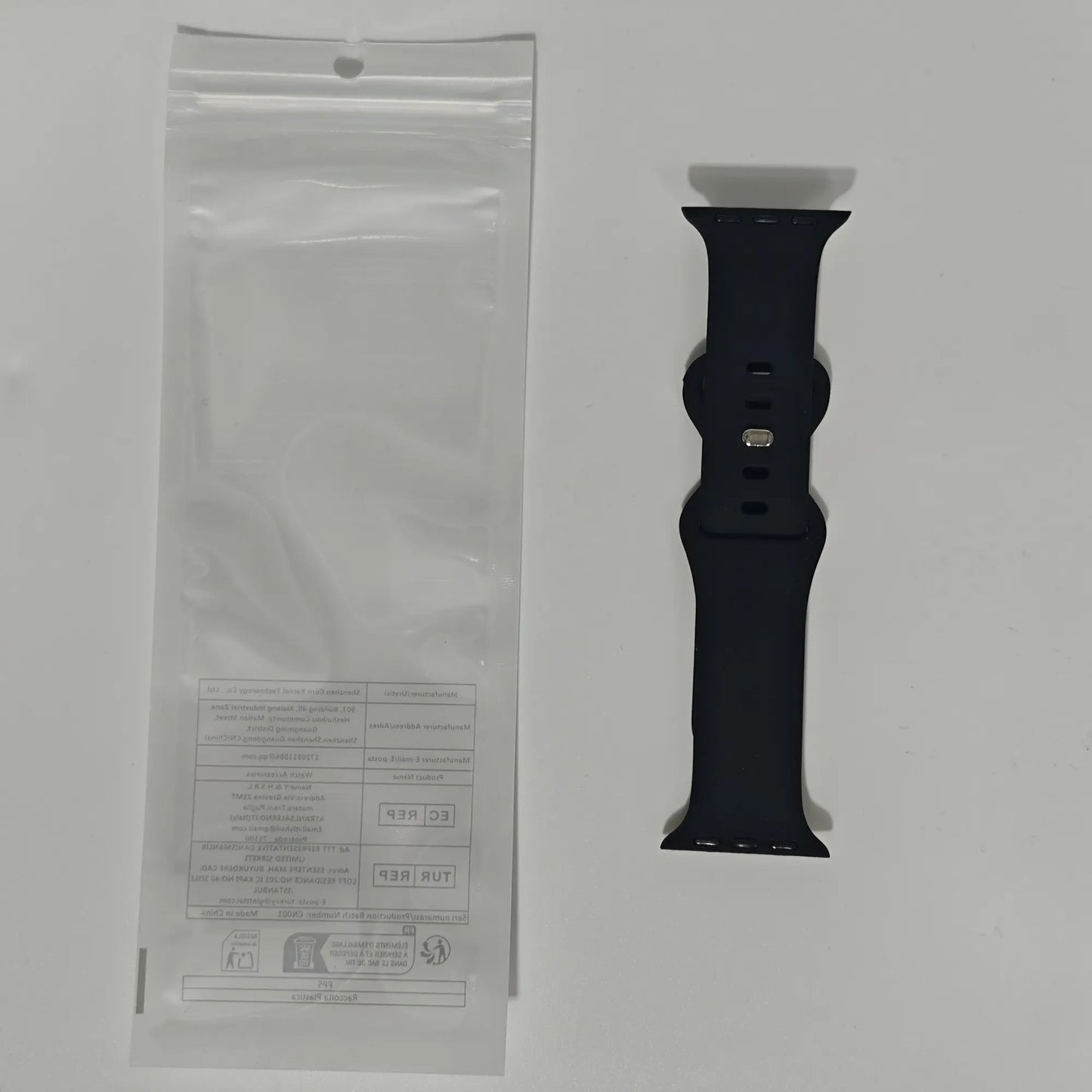 Adjustable Waterproof Silicone Watch Band (Band Only), Soft & Comfortable Wristband for Apple Watch, Smartwatch Accessories, Watch Straps