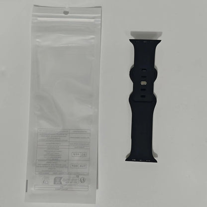 Adjustable Waterproof Silicone Watch Band (Band Only), Soft & Comfortable Wristband for Apple Watch, Smartwatch Accessories, Watch Straps