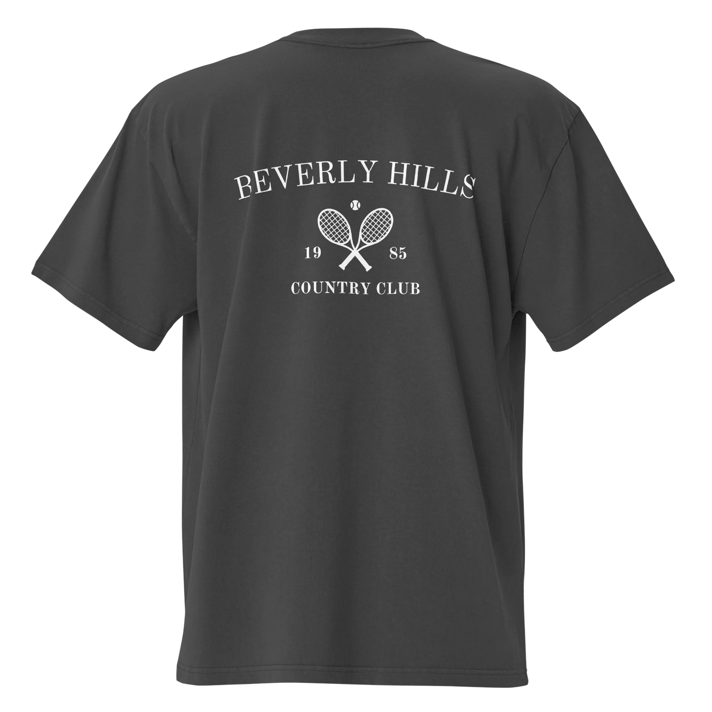 Beverly Hills Oversized T-Shirt Faded Black Back