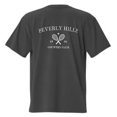 Beverly Hills Oversized T-Shirt Faded Black Back