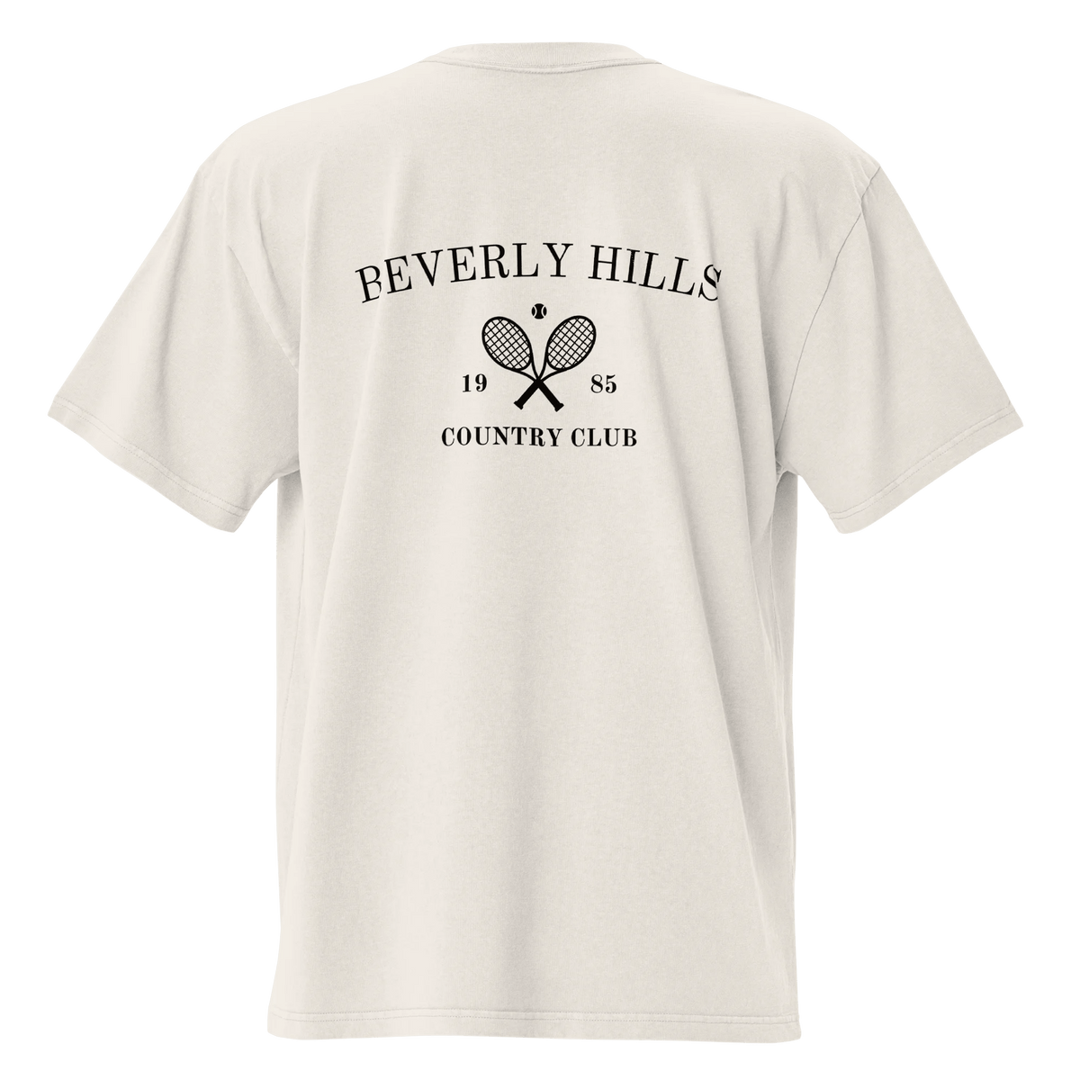 Beverly Hills Oversized T-Shirt Faded Bone Back