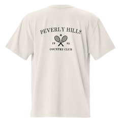 Beverly Hills Oversized T-Shirt Faded Bone Back