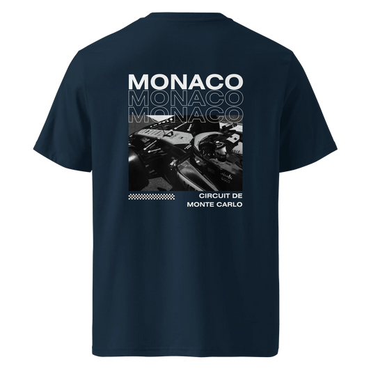 Circuit De Monte Carlo Heavyweight T-Shirt Navy Back