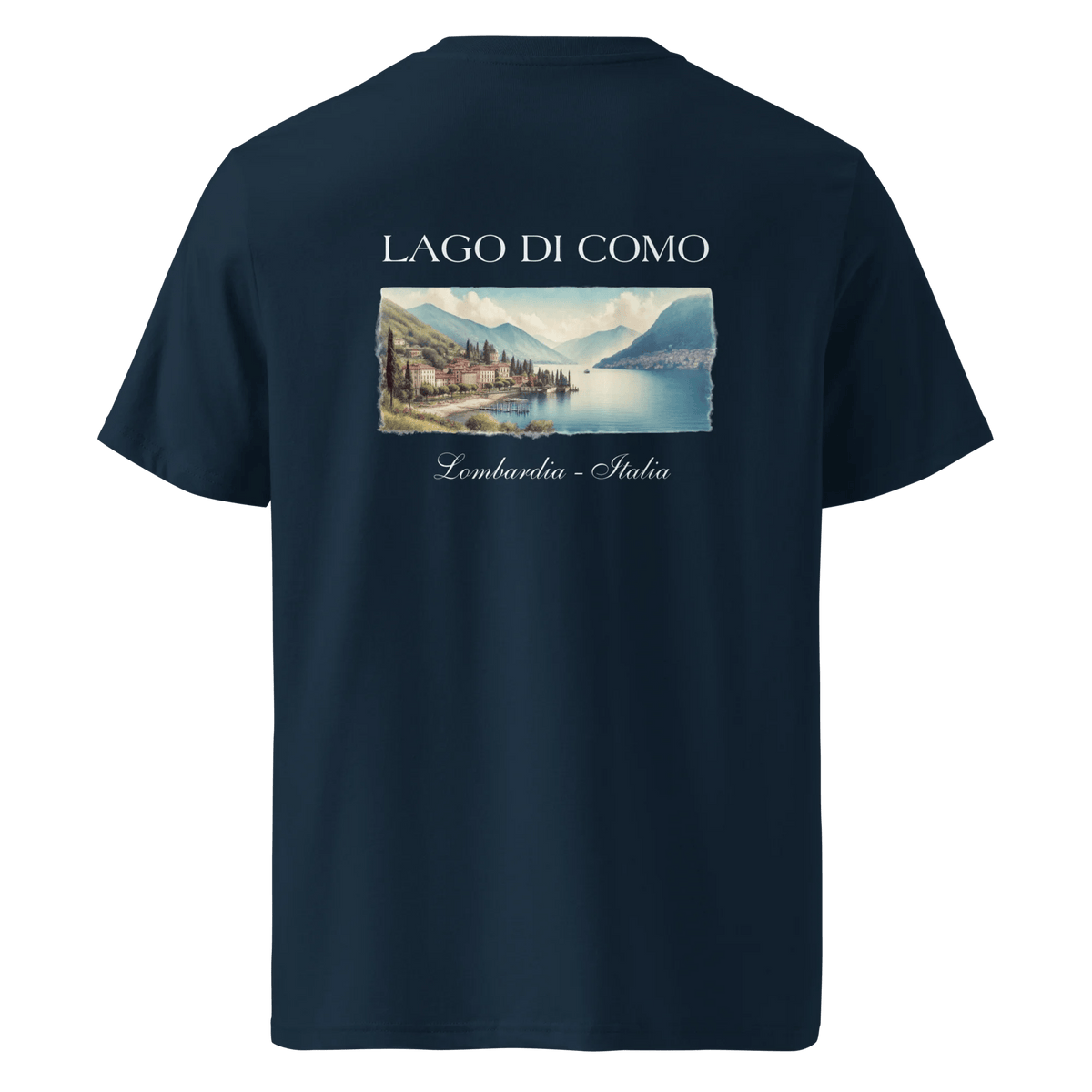 Como Heavyweight T-Shirt Navy Back