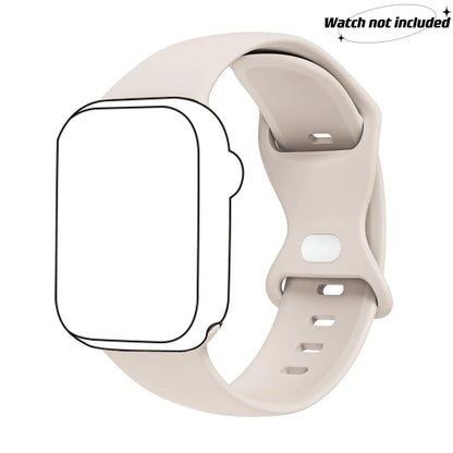 Adjustable Waterproof Silicone Watch Band (Band Only), Soft & Comfortable Wristband for Apple Watch, Smartwatch Accessories, Watch Straps