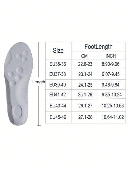 Highly Elastic Breathable Shoe Insoles, Shock-Absorbing Sports Insoles, Anti-Slip Comfortable Shoe Insoles for Men & Women