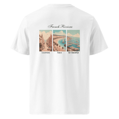 French Riviera Heavyweight T-Shirt White Back