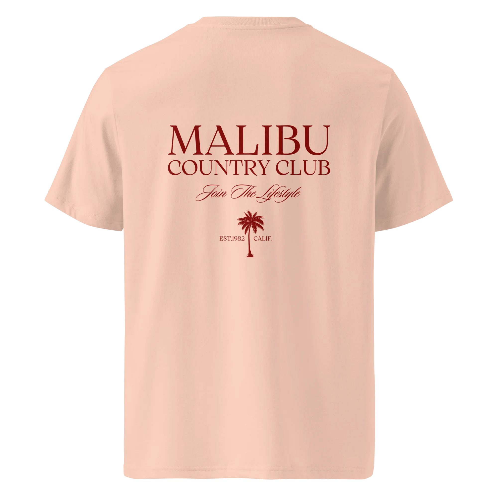 Malibu Heavyweight T-Shirt Fraiche Peche Back