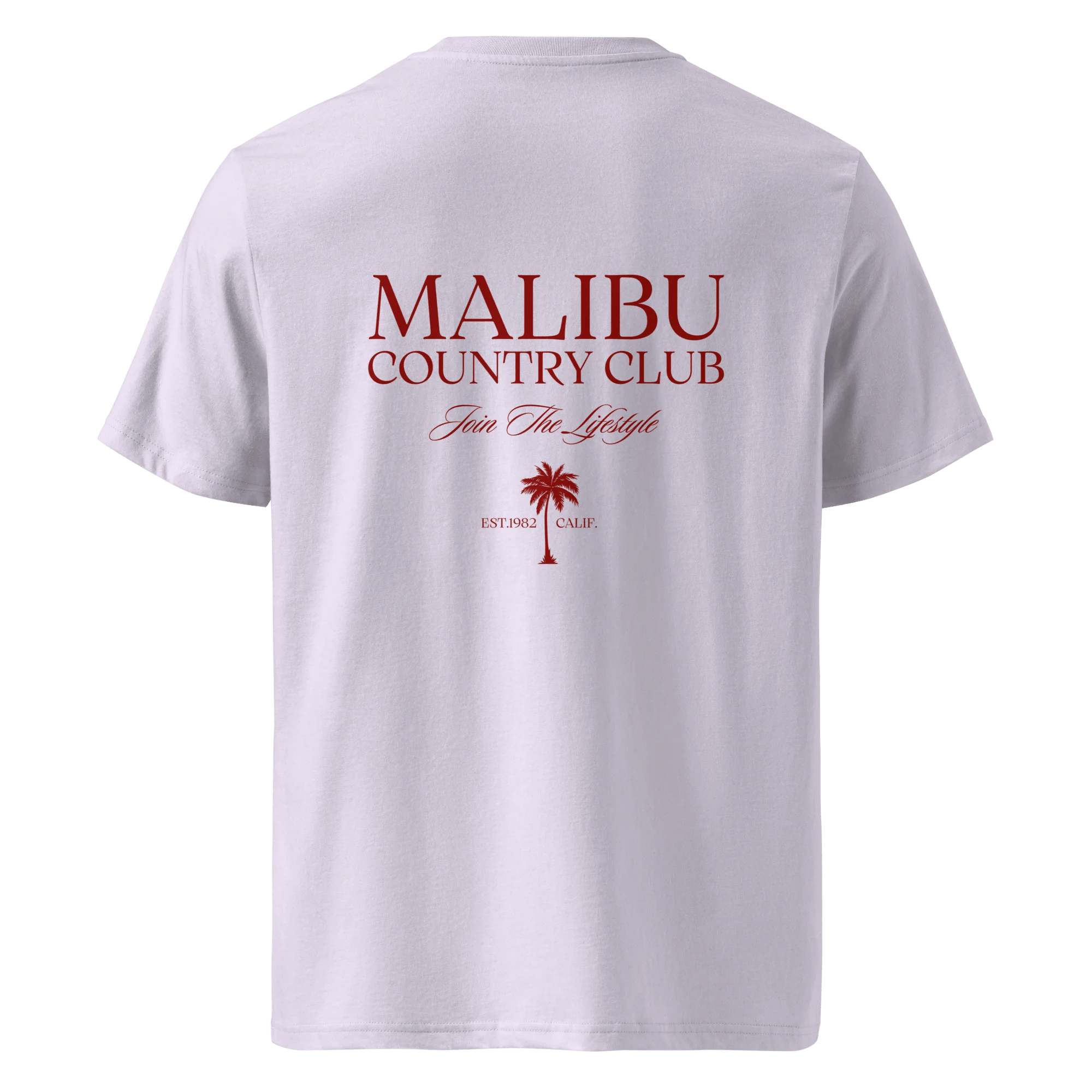 Malibu Heavyweight T-Shirt Lavender Back