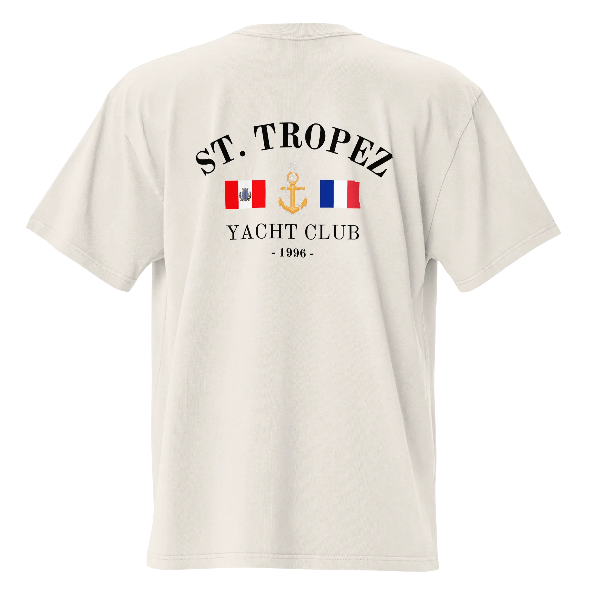 St. Tropez Oversized T-shirt Faded Bone Back